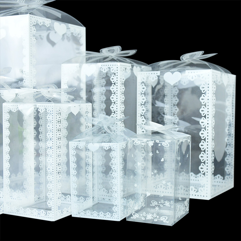Baby Food Packaging - 5pcs Transparent Gift Box PVC Plastic