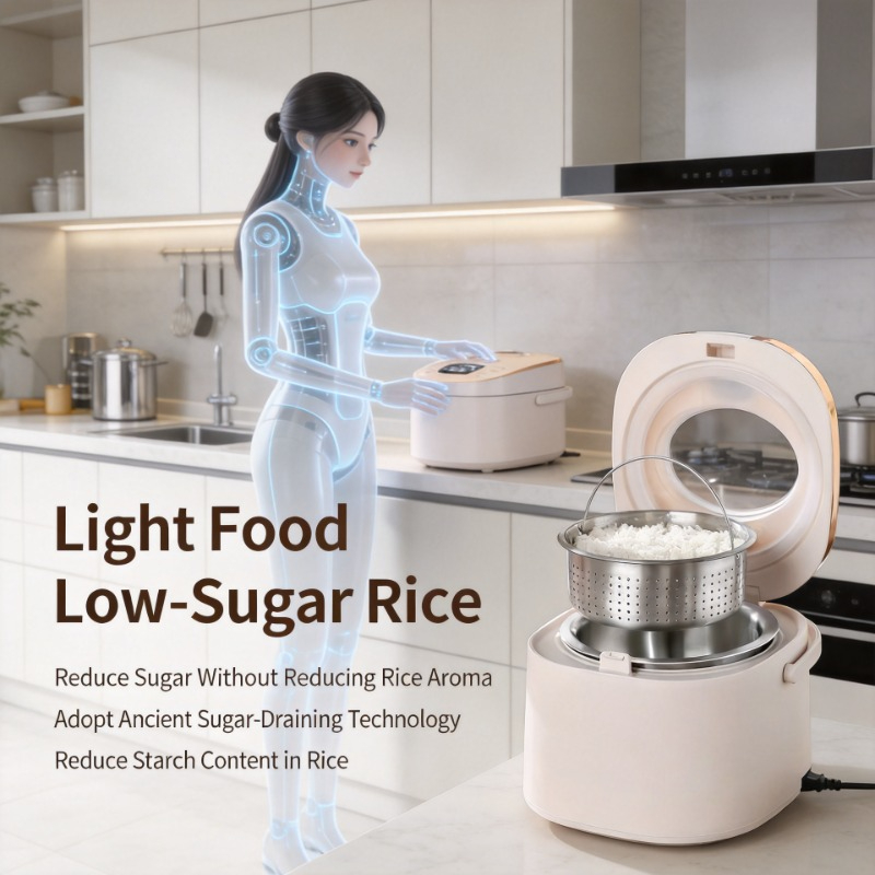 Baby Food Steamer - Smart Low Sugar Electric Rice Cooker