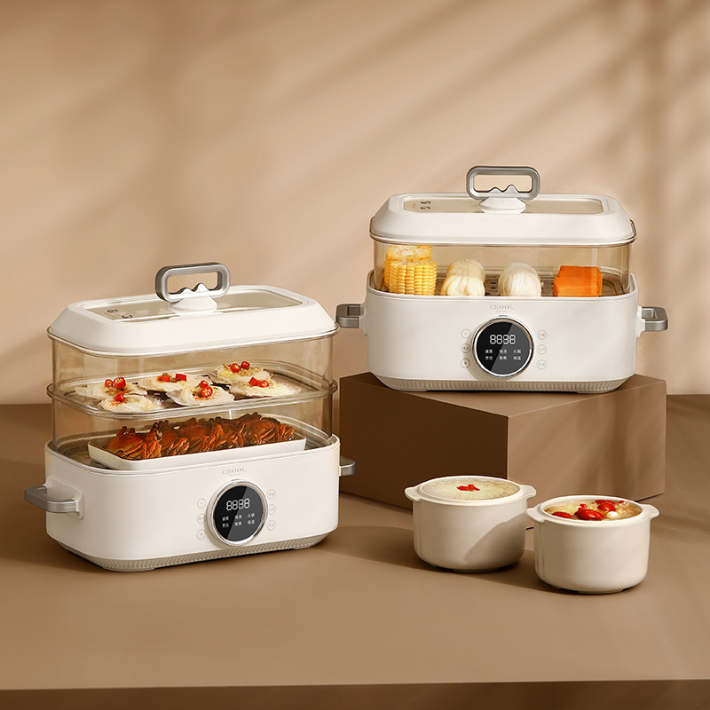 Baby Food Steamer - 10L 3-in-1 Electric Food Steamer -