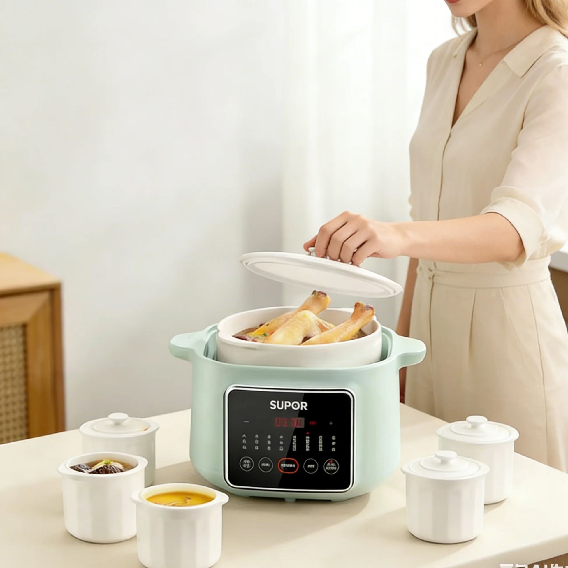 SUPOR Ceramic Multi-Functional - Baby Food Stew ulasan dan harga