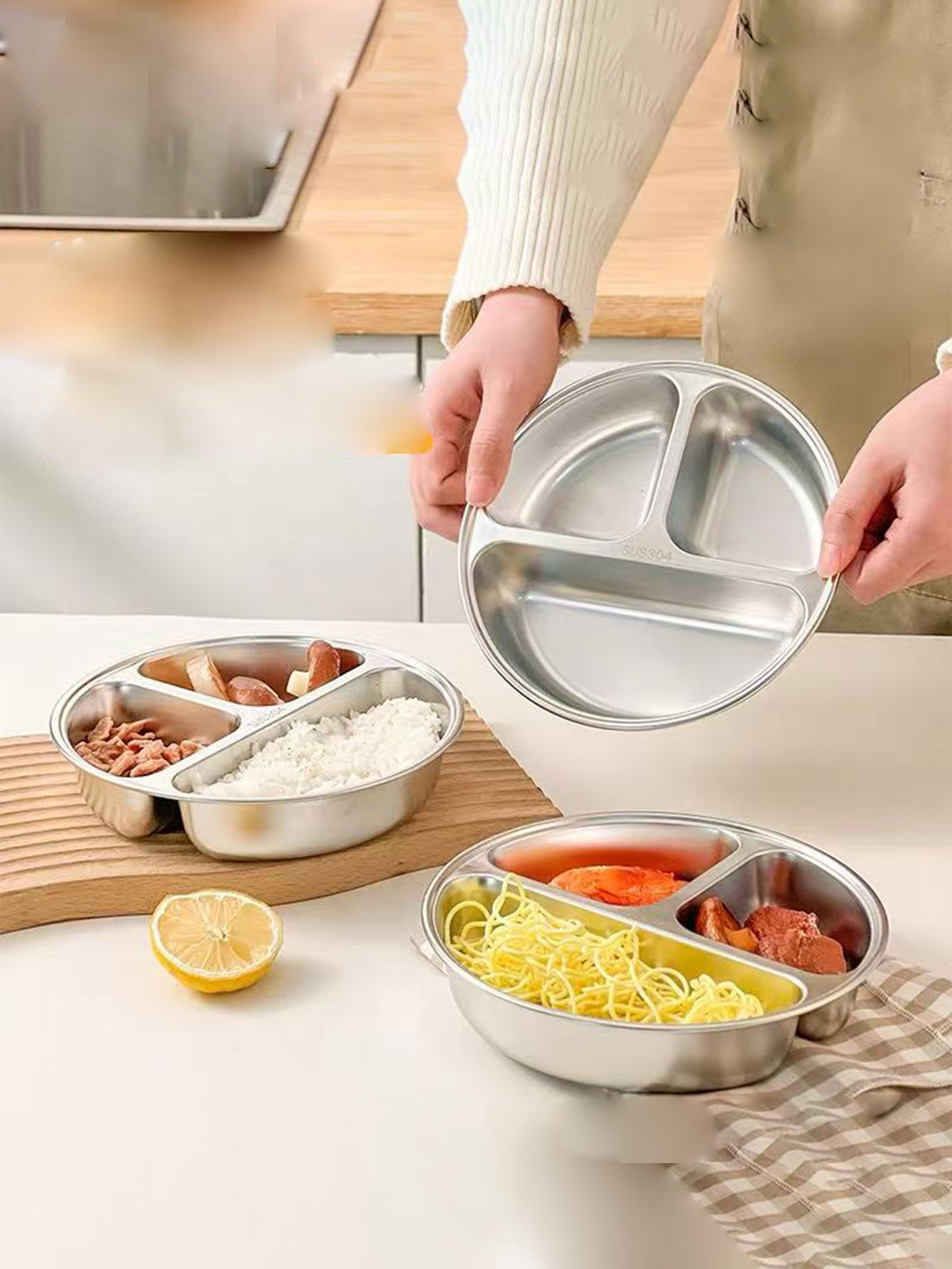 Three-Compartment Steaming Tra - Baby Food Steamer ulasan dan harga