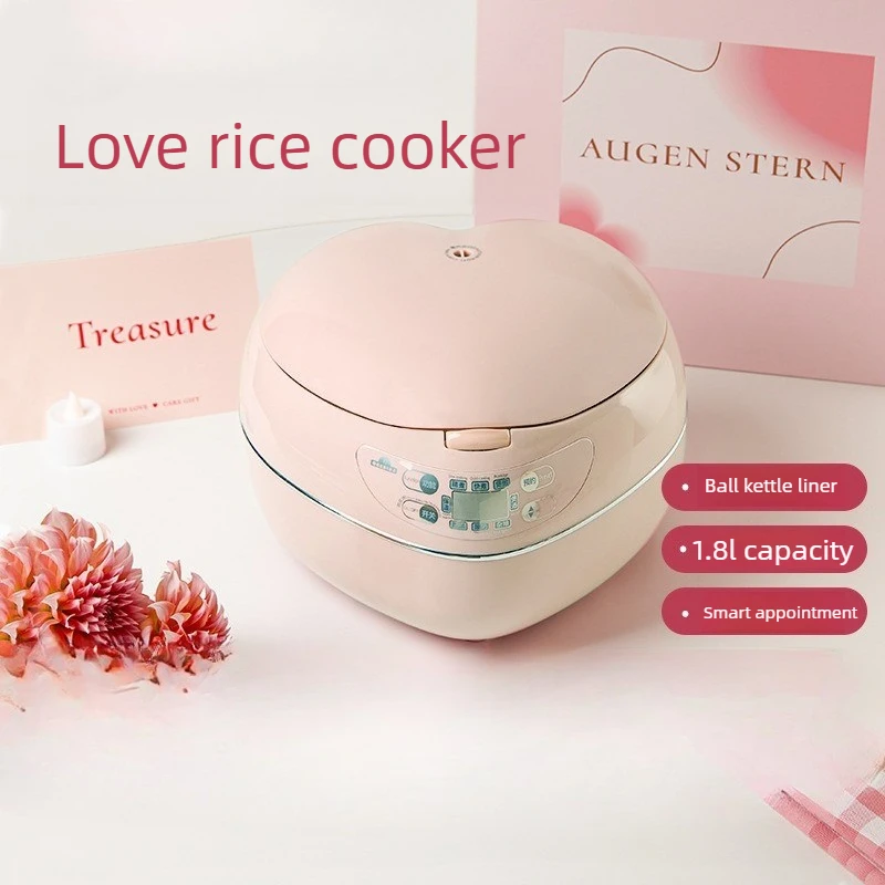 Pink 1.8L 300w Heart-shaped Ri - Baby Food Stew ulasan dan harga
