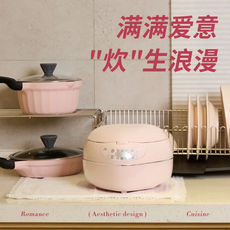 Pink 1.8L 300w Heart-shaped Ri - Baby Food Stew ulasan dan harga