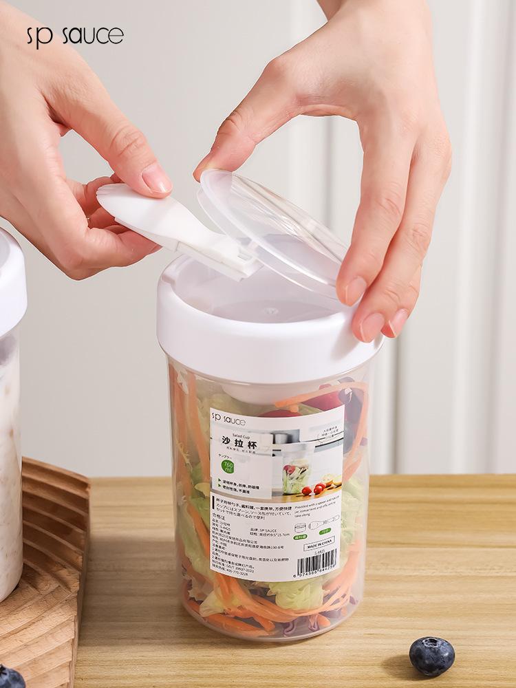 Large Capacity Salad Cup with  - Baby Food Jar Insulated ulasan dan harga