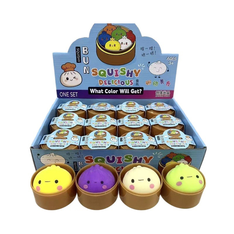 Multicolor Smiley Bun Squishy  - Baby Food Steamer ulasan dan harga