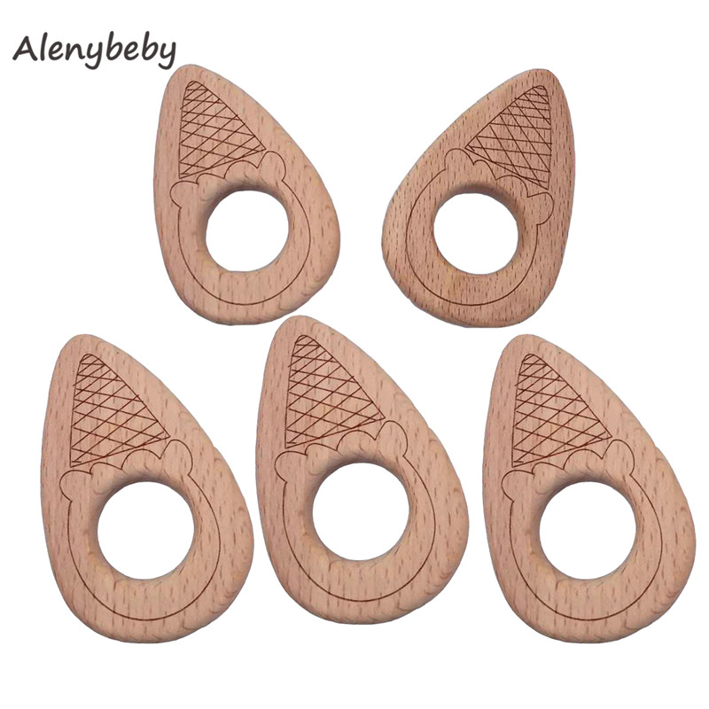 Wood Teether Cartoon DIY Wood  - Baby Food Organic ulasan dan harga
