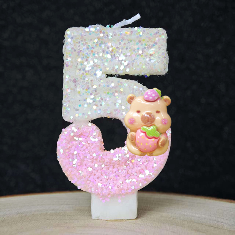 New Capybara Candles Cake Deco - Baby Food For 1 Year Old ulasan dan harga