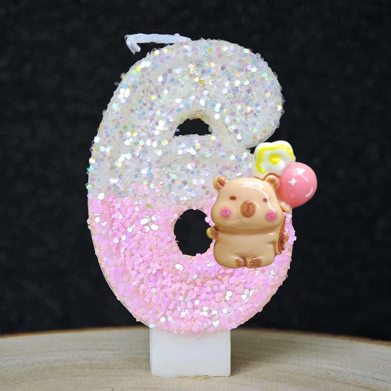 New Capybara Candles Cake Deco - Baby Food For 1 Year Old ulasan dan harga
