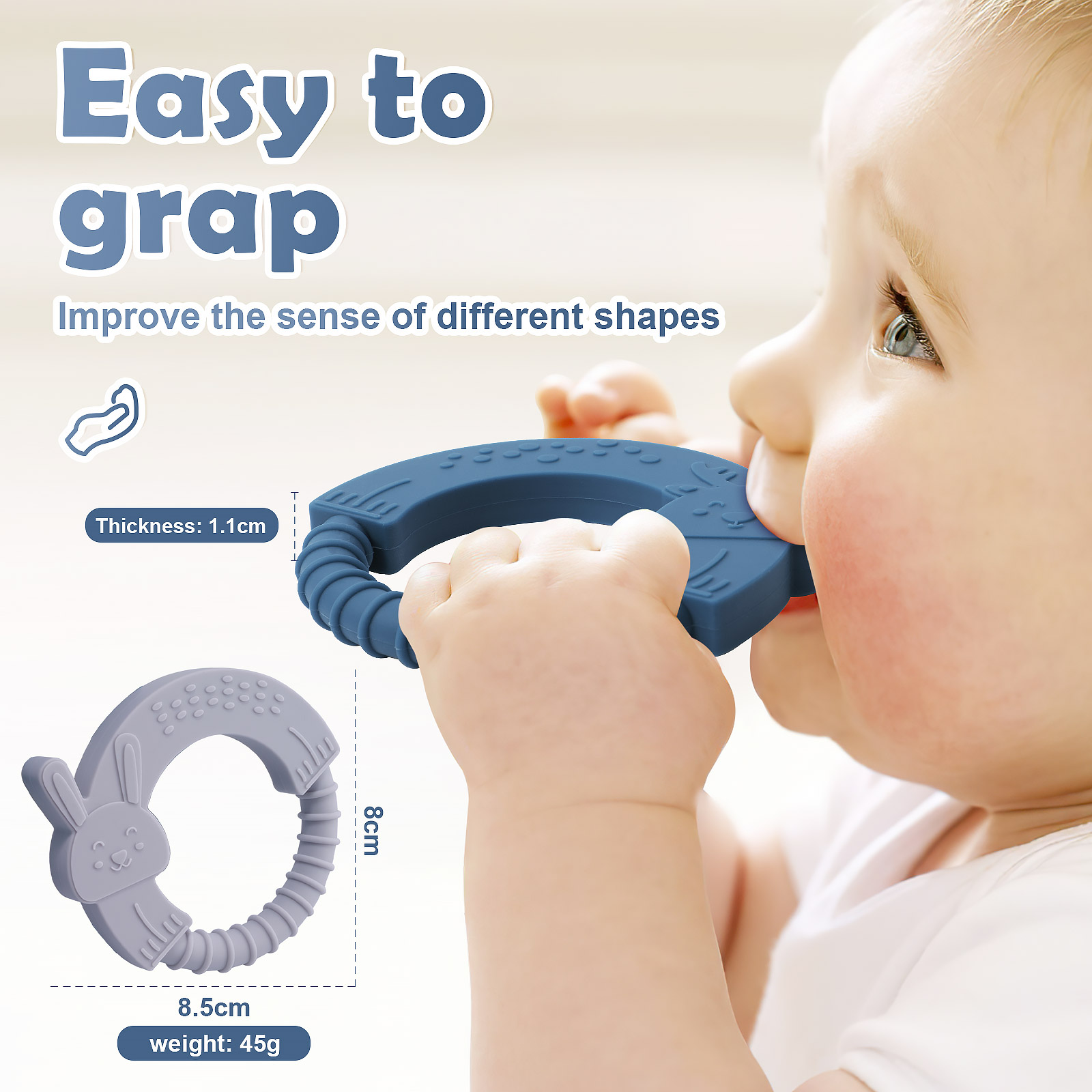 2PC Silicone Teether Baby Anim - Baby Food Organic ulasan dan harga