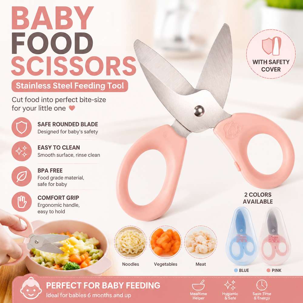 Baby Food Scissors Stainless S - Baby Food For 1 Year Old ulasan dan harga