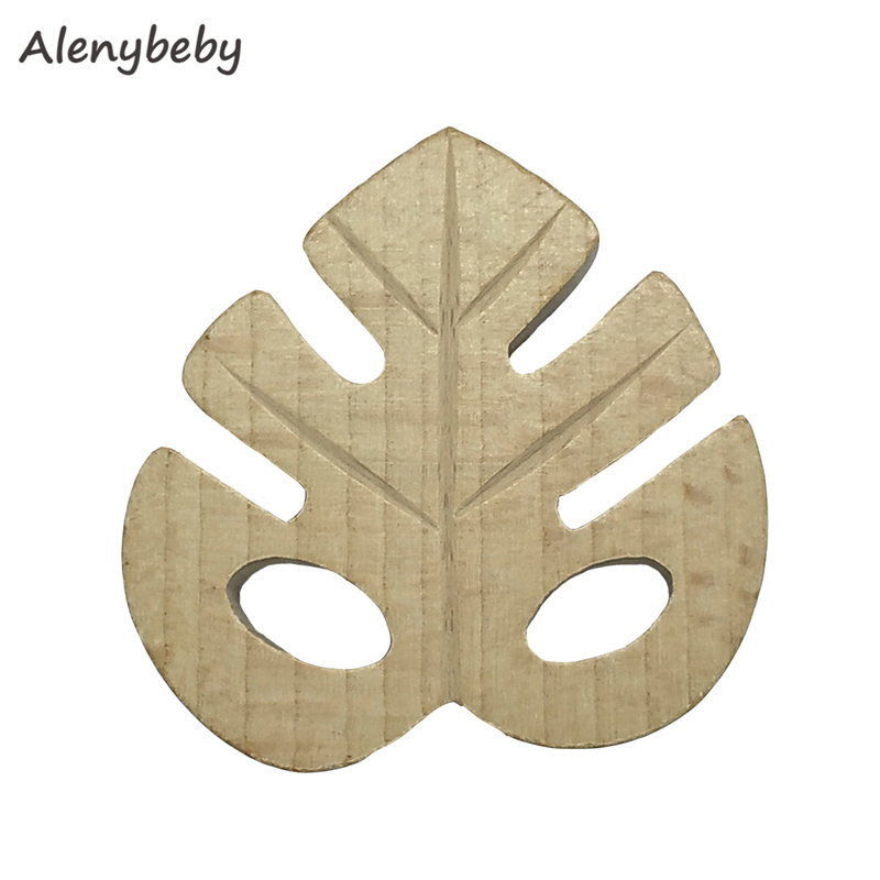 Natural wood teether leaf shap - Baby Food Organic ulasan dan harga