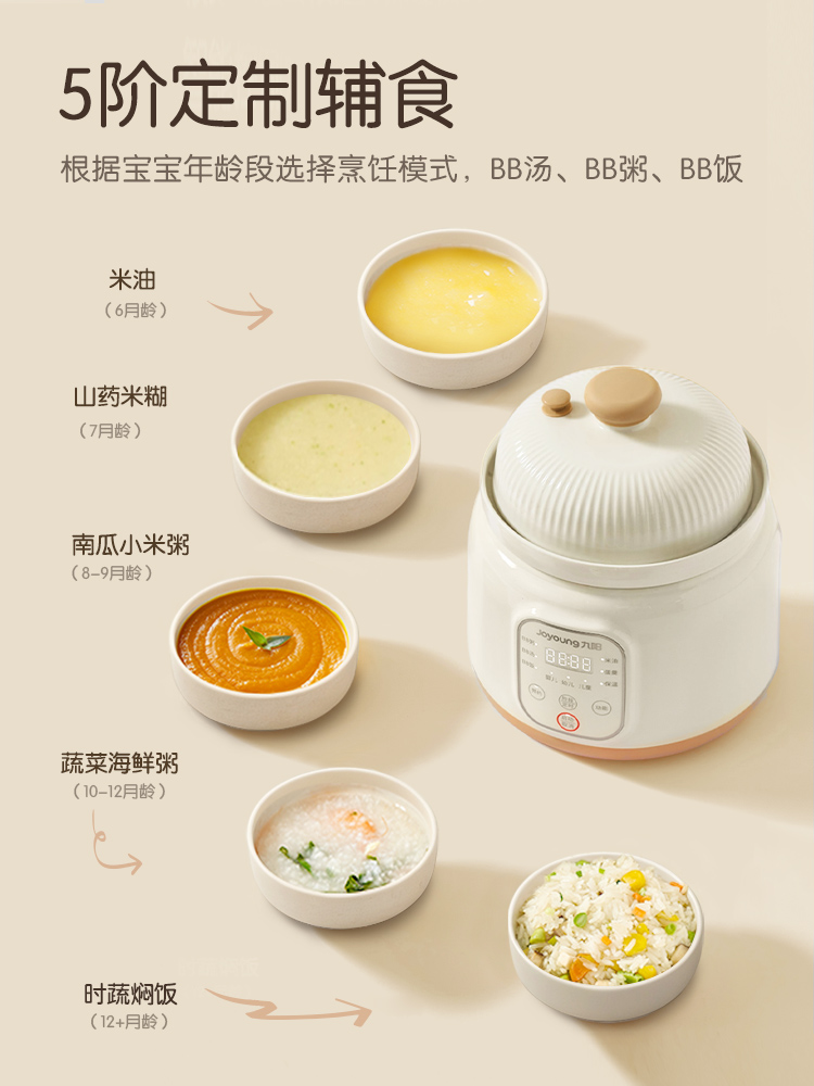 Jiuyang micro-pressure BB pot  - Baby Food Stew ulasan dan harga